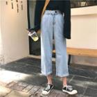 Roll-up Cropped Jeans