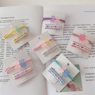 Set: Bear Hair Tie + Hair Clip