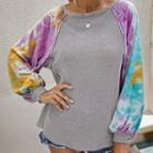 Tie-dyed Paneled Pullover