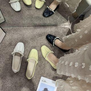 Plain Faux Pearl Flats
