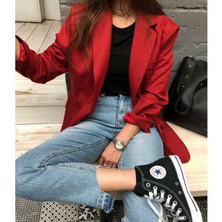 Single-breasted Blazer Red - One Size