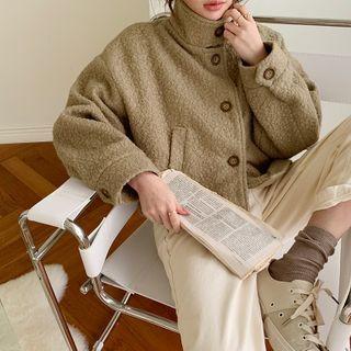 High-neck Boxy Boucl  Jacket