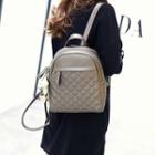 Set: Quilted Backpack + Crossbody Bag