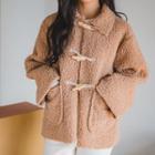 Toggle-buttoned Faux-shearling Jacket