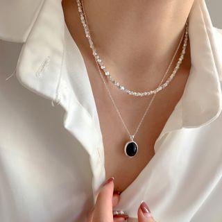 Agate Pendant 925 Sterling Silver Necklace