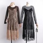 Set: Glitter Dress + Sleeveless Lace Dress