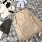 Embroidered Fleece Backpack / Bag Charm / Set