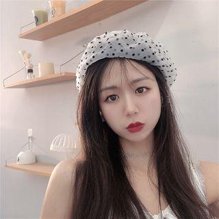 Dotted Mesh Beret