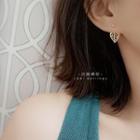Hollow Out Leaf Stud Earring