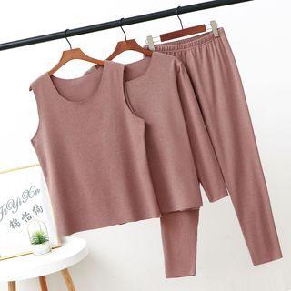 Set: Tank Top + Long-sleeve T-shirt + Pants
