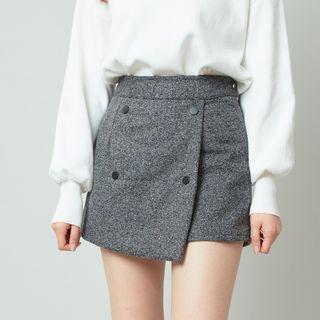 Melange Mini A-line Skort