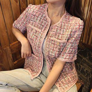 Short-sleeve / Long-sleeve Tweed Jacket