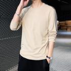 Long-sleeve Color Lining T-shirt