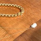 Set Of 2: Chain Necklace Gold - One Size