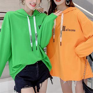 Hooded Long-sleeve Loose-fit Top