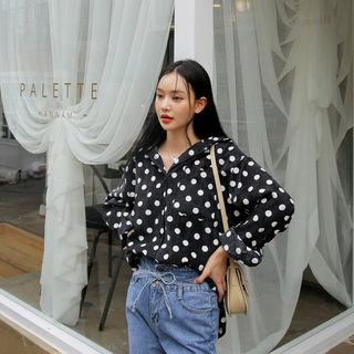 Dotted Boxy-fit Corduroy Shirt One Size