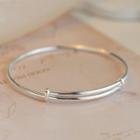 Stainless Steel Bangle Silver - One Size