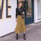 Leopard Flare Skirt