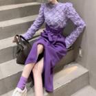 Lace Blouse / Midi Skirt