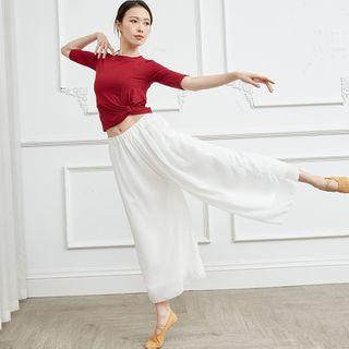 Long-sleeve / Short-sleeve Dance T-shirt / Wide-leg Pants