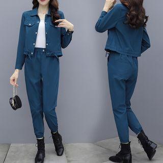 Set: Shirt Jacket + Harem Pants