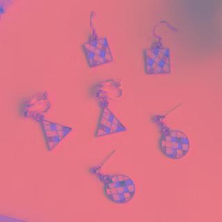 Color Panel Drop Earring (various Designs)