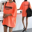 Letter Neon Over-fit T-shirt