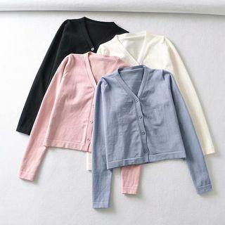 Long Sleeve Button-up Loose-fit Sweatshirt