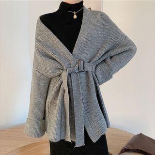 Oversized Cardigan With Belt