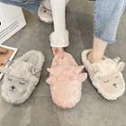 Sheep Embroidered Slippers