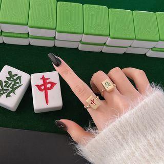 Mahjong Alloy Elastic Ring