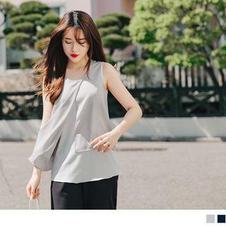 Asymmetric Hem Sleeveless Top