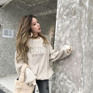 Long Sleeve Lettering Sweater