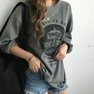 Distressed Printed T-shirt
