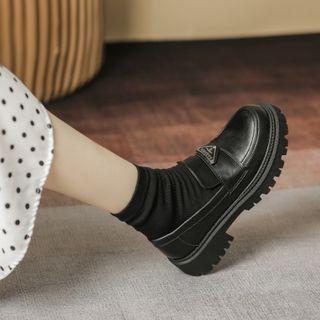Metal Tag Loafers