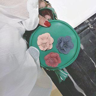 Flower Accent Crossbody Bag