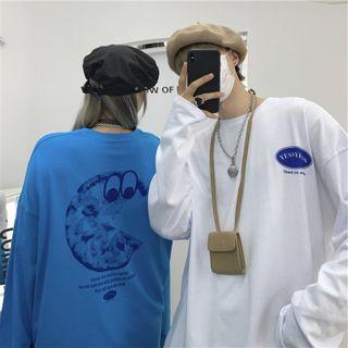Couple Matching Long-sleeve Letting T-shirt