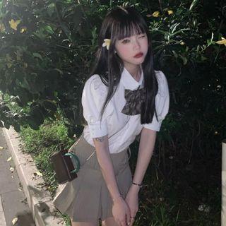 Short-sleeve Blouse / Mini Skirt / Set