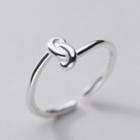 925 Sterling Silver Knot Ring Ring - S925 Silver - Silver - One Size