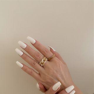 Set Of 2: Resin Ring (assorted Designs)