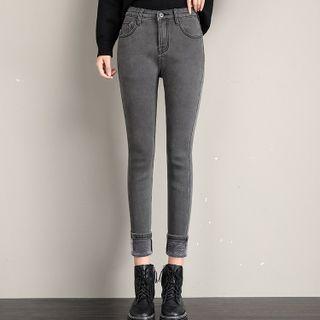 High-waist Skinny Jeans (various Designs)