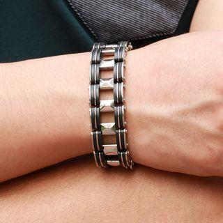 Stainless Steel Silicone Bracelet 811 - Bracelet - One Size
