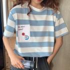 Short-sleeve Striped T-shirt / Sweatshorts