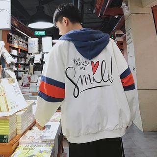 Loose-fit Colorblock Hooded Jacket