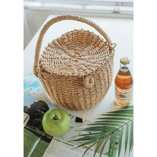 Woven-rush Basket Bag