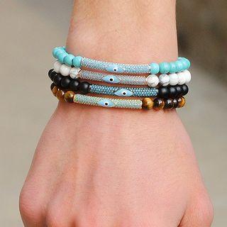 Faux Marble Bead Bracelet