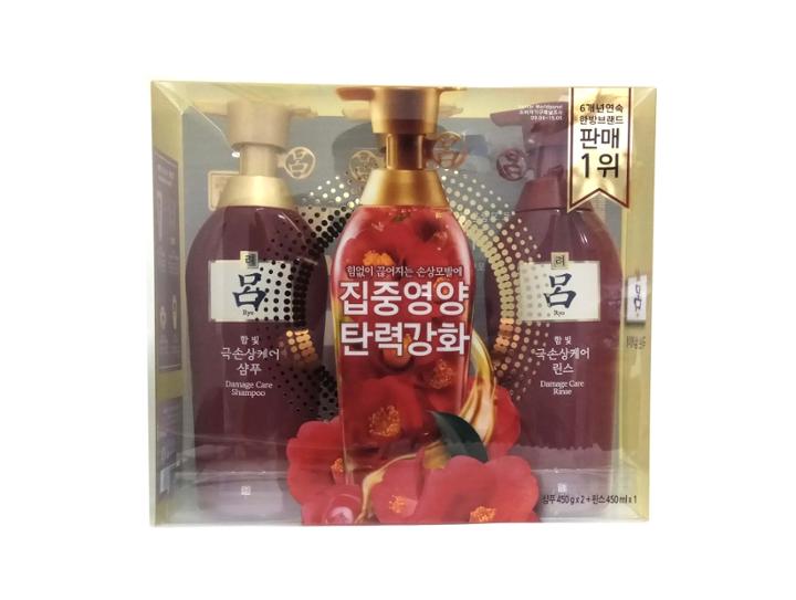 Ryoe - Deeply Damaged Care Shampoo Set 450g X 2 + 450ml X 1
