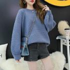 Lantern-sleeve Loose-fit Sweater