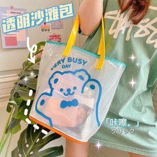 Cartoon Print Pvc Tote Bag