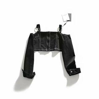 Off-shoulder Stitched Cropped Top